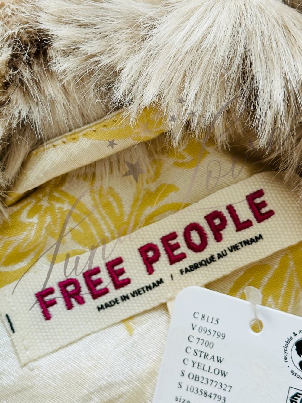 FREE PEOPLE French Exit Jacket In Straw NWT - Picture 8 of 8